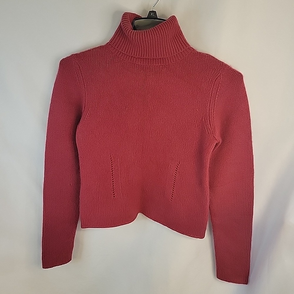 DKNY‎ Women's Cashmere Turtleneck Sweater Size Large Y2K  READ